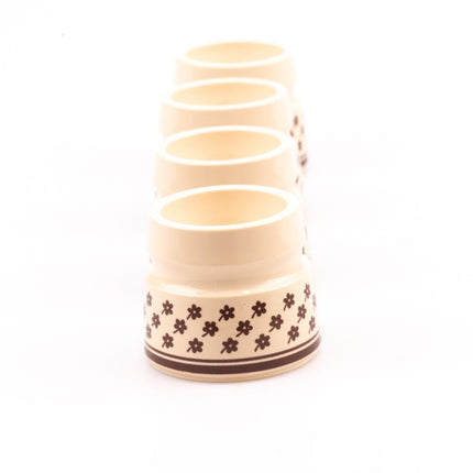 4 coquetiers Emsa collection Bologna beiges et bruns