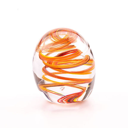 Presse papier en sulfure orange