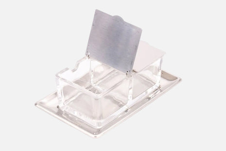 Pot à confiture WMF vintage en verre et métal argenté 