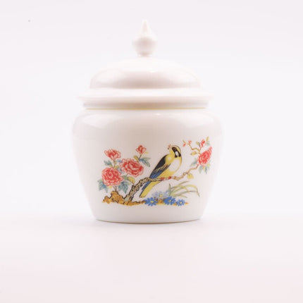 Pot à couvercle en opaline Avon (4 dispos) blanc