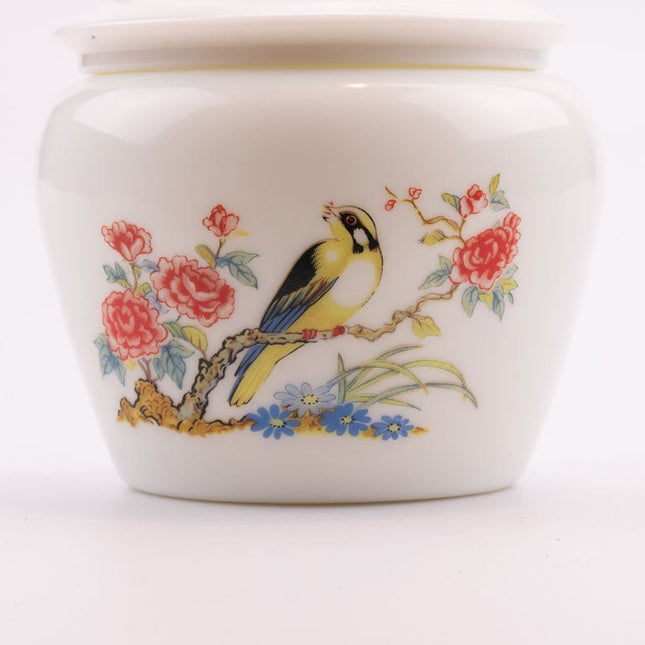 Avon opaalglazen pot met deksel (4 stuks beschikbaar)