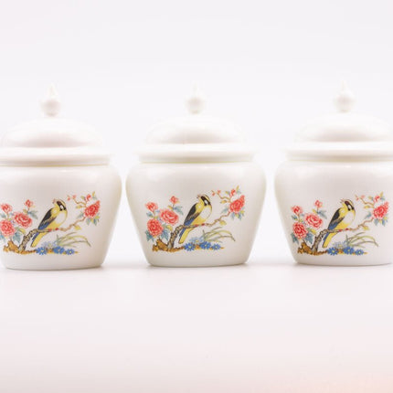 Avon opaalglazen pot met deksel (4 stuks beschikbaar)