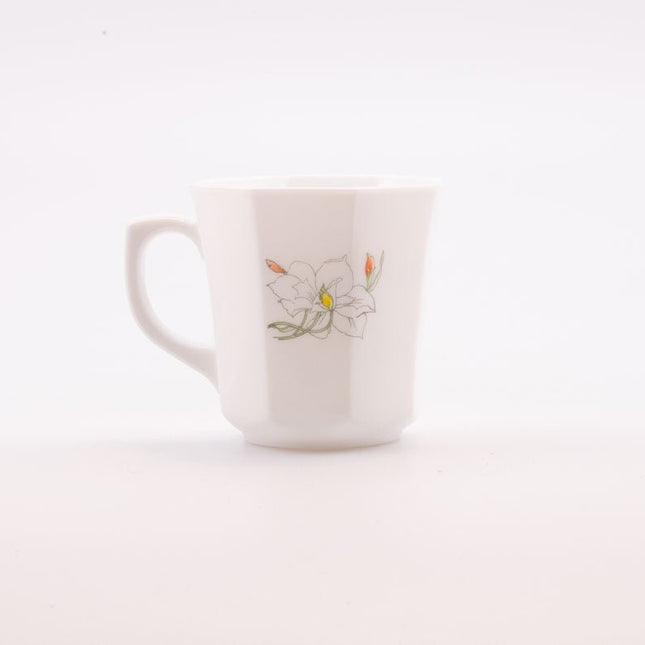 Arcopal octagonal white cup