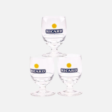 Set de 3 verres à Ricard transparent