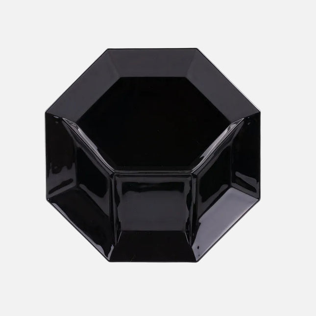6 assiettes à compartiments noires Arcoroc Octime 