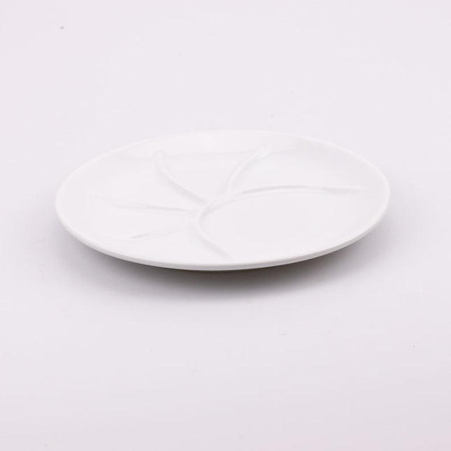 Assiette à compartiment blanche Pillivuyt 