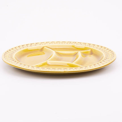 Assiette à compartiments Sarreguemines ocre