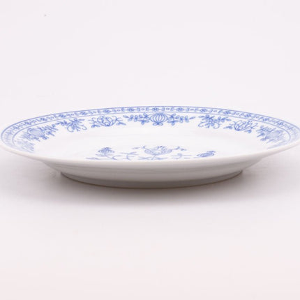 6 assiettes en porcelaine Kahla blanches avec motifs bleus