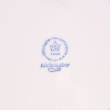 6 assiettes en porcelaine Kahla blanches avec motifs bleus