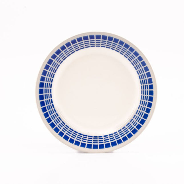 7 assiettes plates vintage Wagram de Badonviller porcelaine