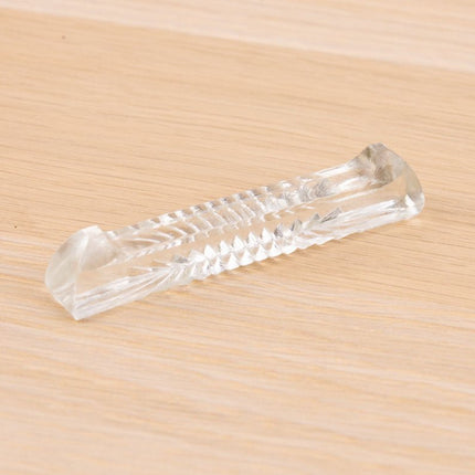 Lot 7 porte-couteaux en verre