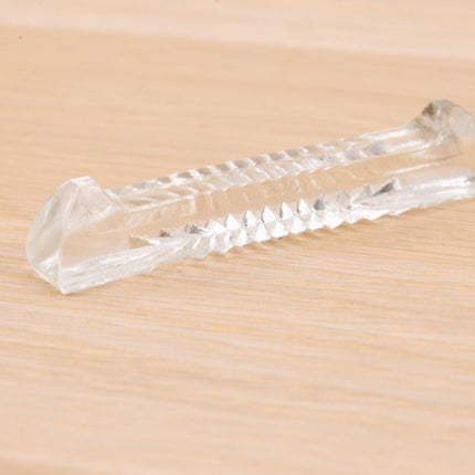 Lot 7 porte-couteaux en verre