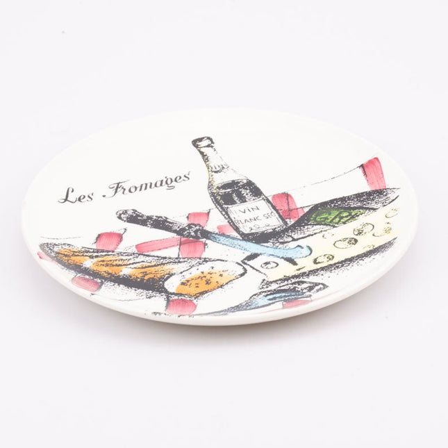 6 Gien cheese plates + 1 presentation plate