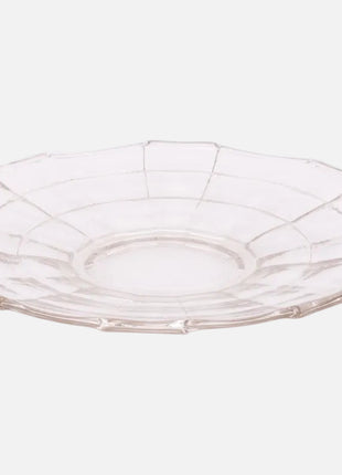 Grand plat en verre légèrement incurvé