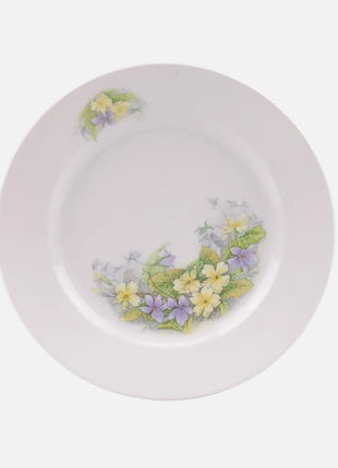 Plat Graf Von Henneberg en porcelaine avec motifs fleuris