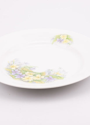 Plat Graf Von Henneberg en porcelaine avec motifs fleuris
