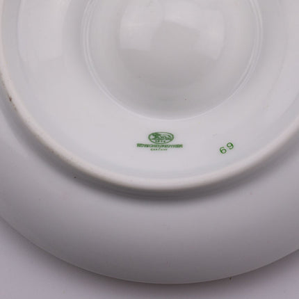 6 coquetiers à large bord en porcelaine Hutschenreuther