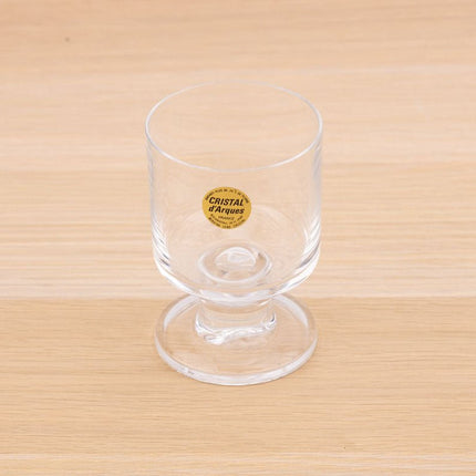 6 verres en cristal d'Arques sur pied dans boîte d'origine