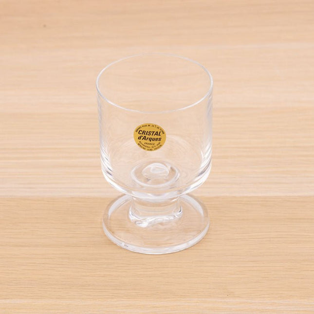 6 verres en cristal d'Arques sur pied dans boîte d'origine