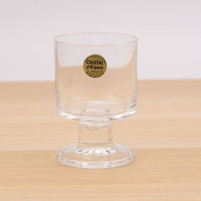 6 verres en cristal d'Arques sur pied dans boîte d'origine