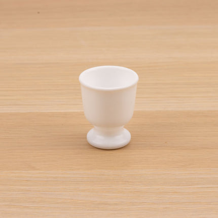 Coquetier blanc vintage Seca en verre opaline