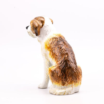 Ceramic Saint Bernard dog figurine