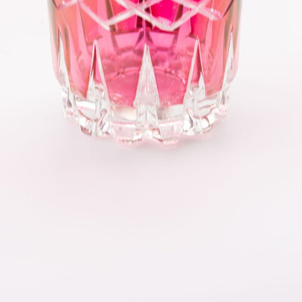 10 verres roses à apéritif vintage