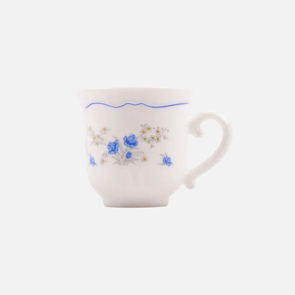 Tasse à café Romantique d'Arcopal blanc avec des motifs fleuris