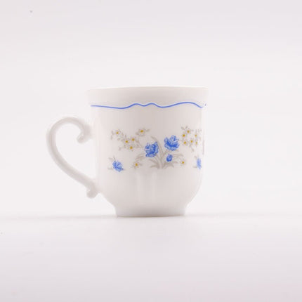 Tasse à café Romantique d'Arcopal blanc avec des motifs fleuris
