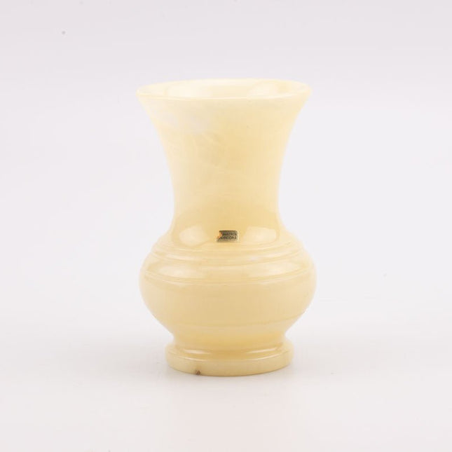 Vase sublime en albâtre couleur crème