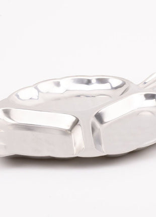 Plateau apéro 3 compartiments en forme de feuille