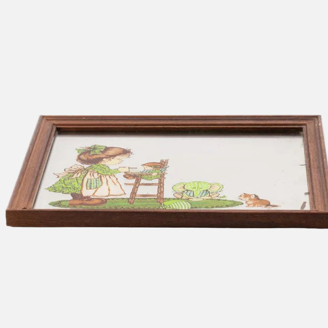 Miroir Sarah Kay cadre en bois pour enfants