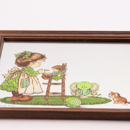 Miroir Sarah Kay cadre en bois pour enfants