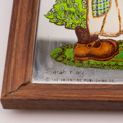 Miroir Sarah Kay cadre en bois pour enfants