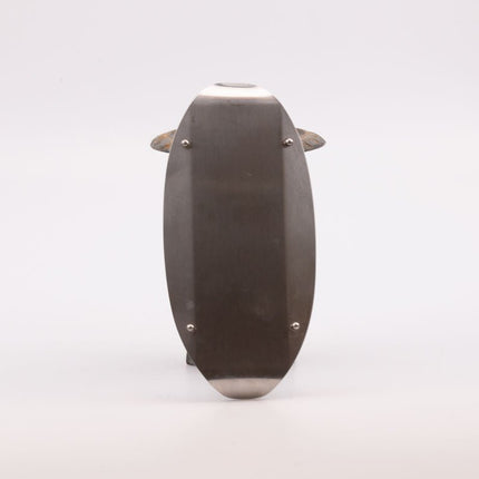 Porte-toast vintage en inox gris à 8 places