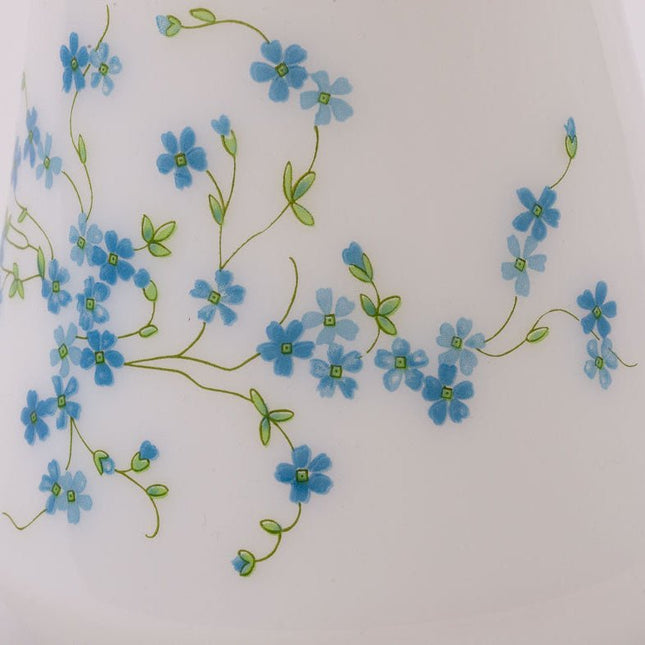 Carafe blanche vintage Arcopal collection Myosotis