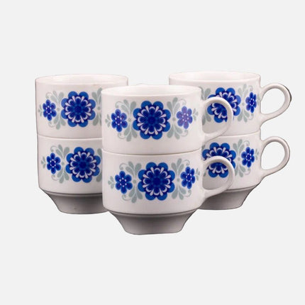 6 tasses à café en porcelaine Mitterteich
