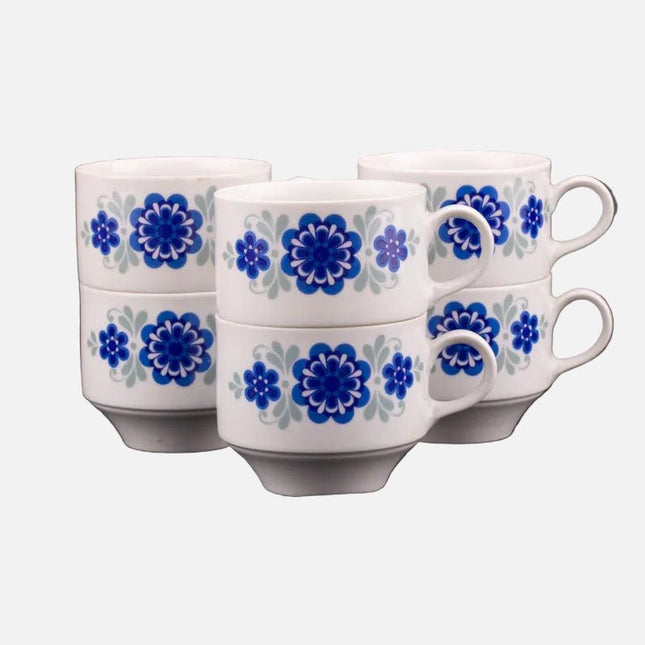 6 tasses à café en porcelaine Mitterteich