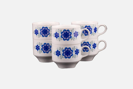 6 tasses à café en porcelaine Mitterteich
