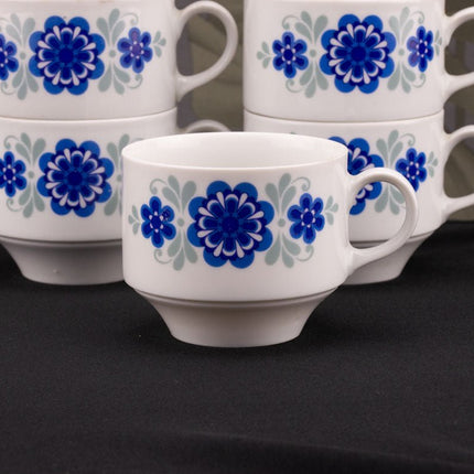 6 tasses à café en porcelaine Mitterteich