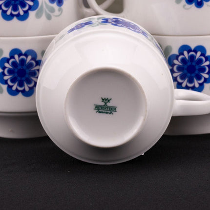 6 tasses à café en porcelaine Mitterteich