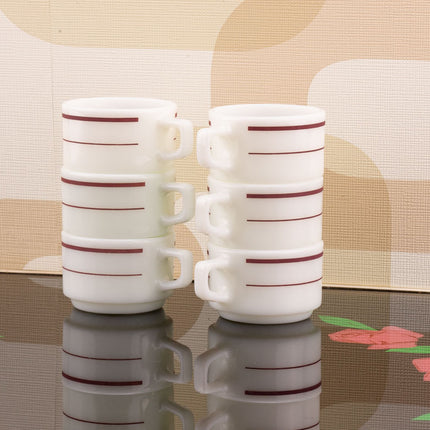 6 tasses vintage Pyrex tableware USA