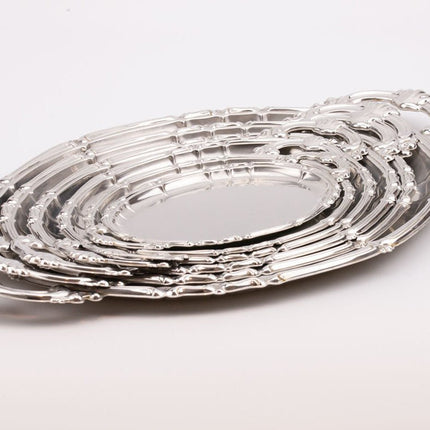 Ensemble de 6 plateaux vintage en inox Alfra Alessi