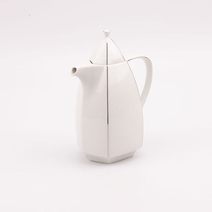 Cafetière en porcelaine fine de Scherzer blanche style contemporain