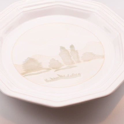 Service d'assiettes en faïence collection Bocage de Niderviller (4 creuses, 4 plates et 4 à dessert)