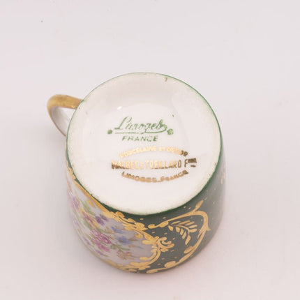 Tasses à café en porcelaine de Limoges Malbec & Treillard Frères  