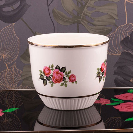 Cache-pot vintage en céramique 