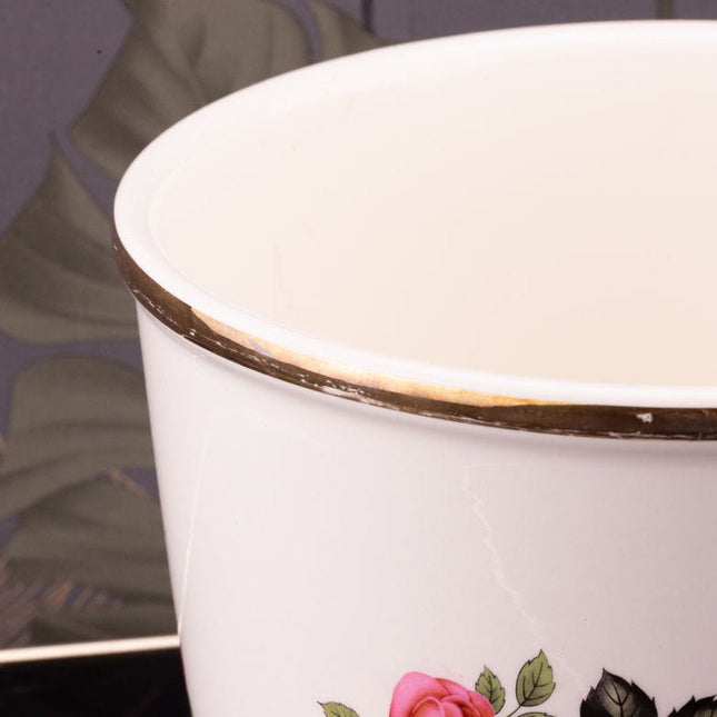 Cache-pot vintage en céramique