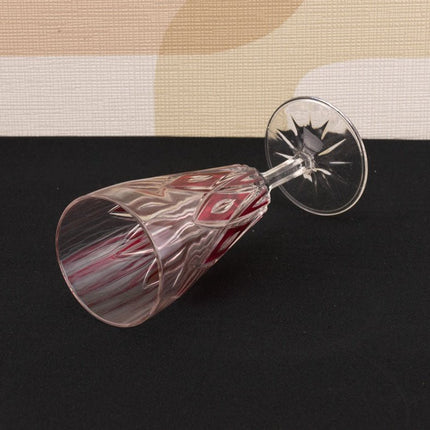 flûte en verre ciselé Arlequin