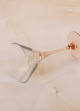 7 verres à cocktail à pied rose Luminarc